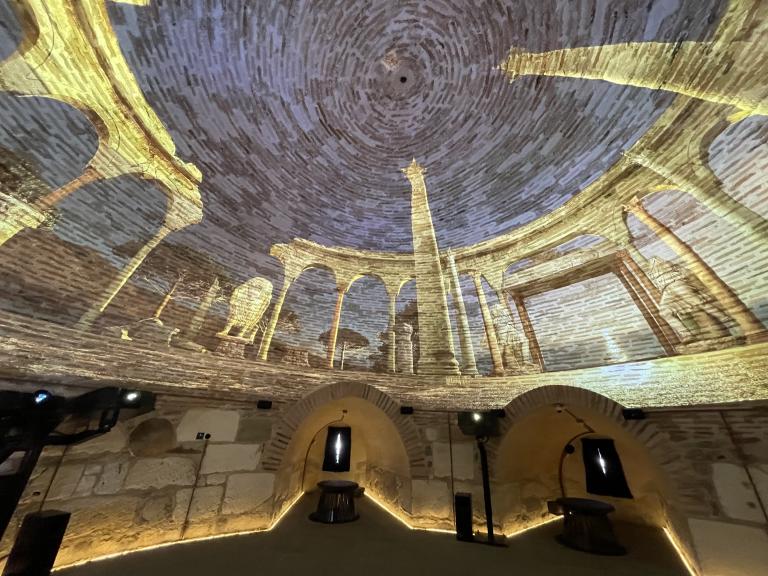 Multimedia dome projection in the Venetian Tower in Durrës